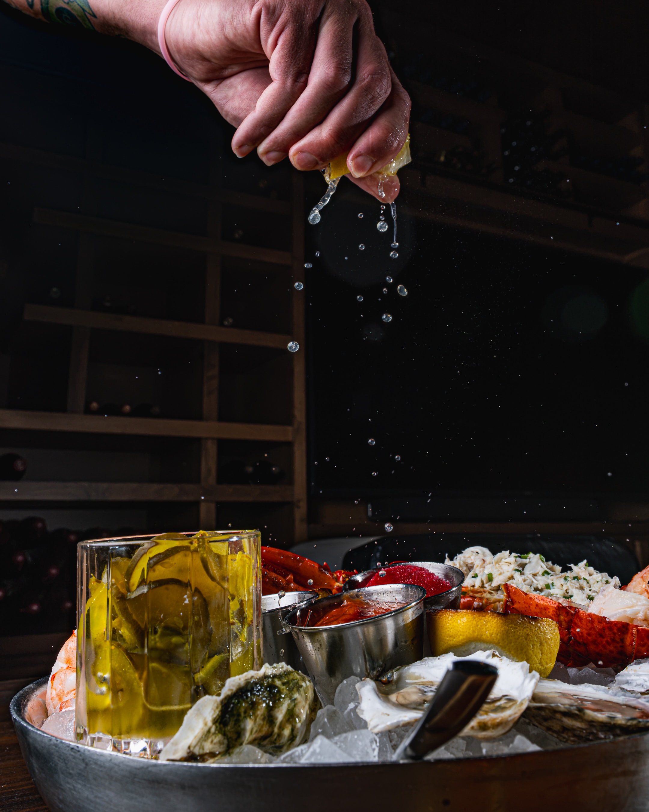 Seafood tower at Benchmark