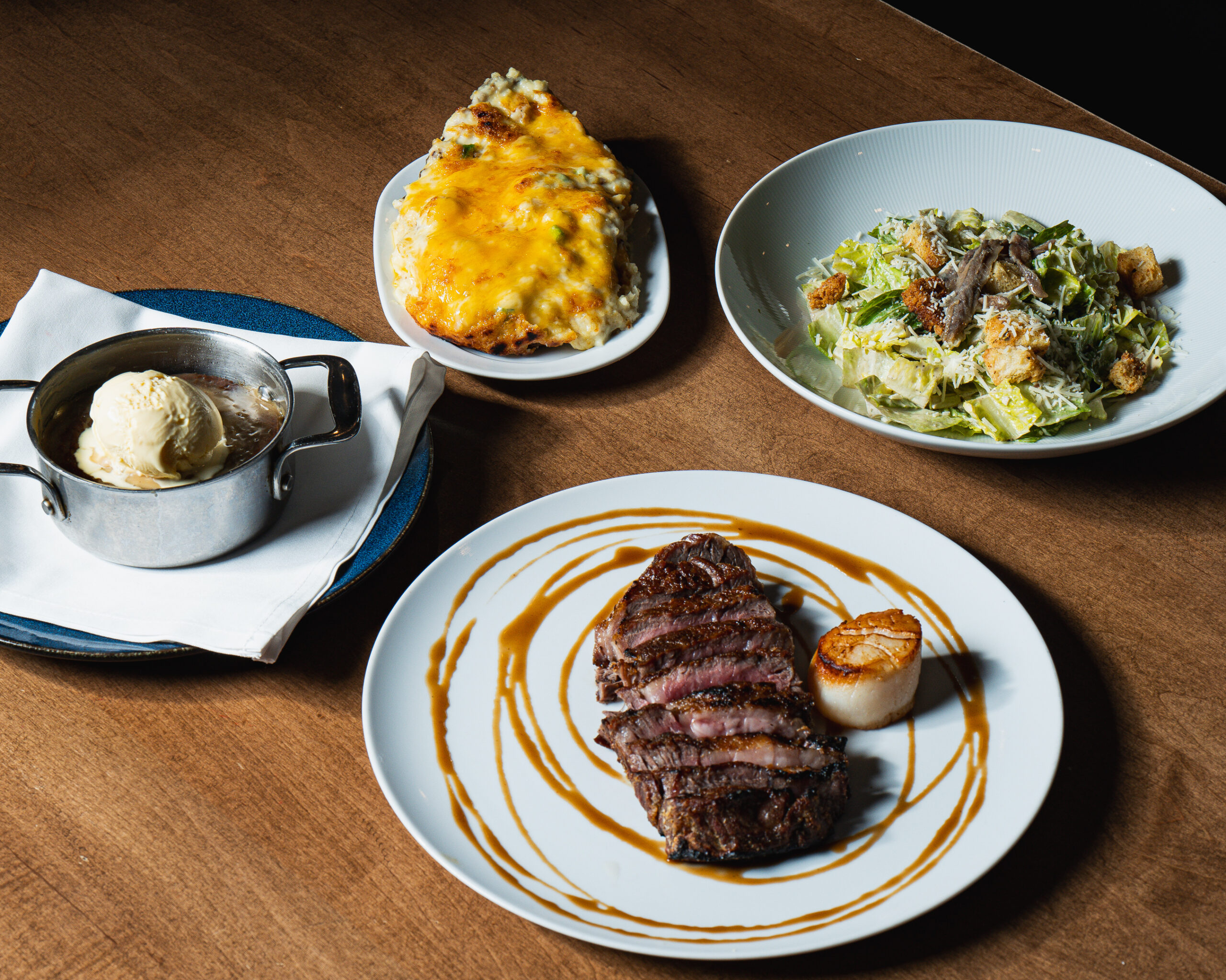 Fine dining spread at Benchmark